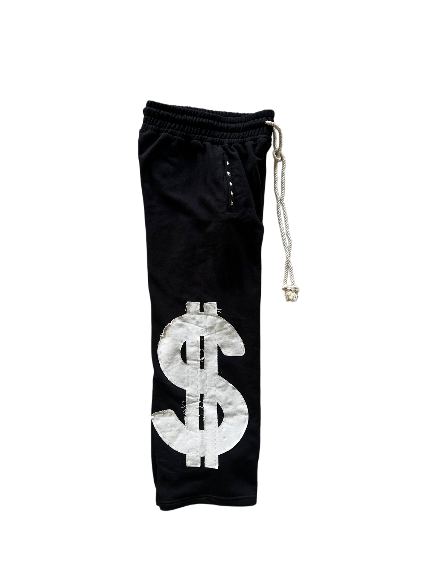 Black “Dollar Sign” Sweatpants