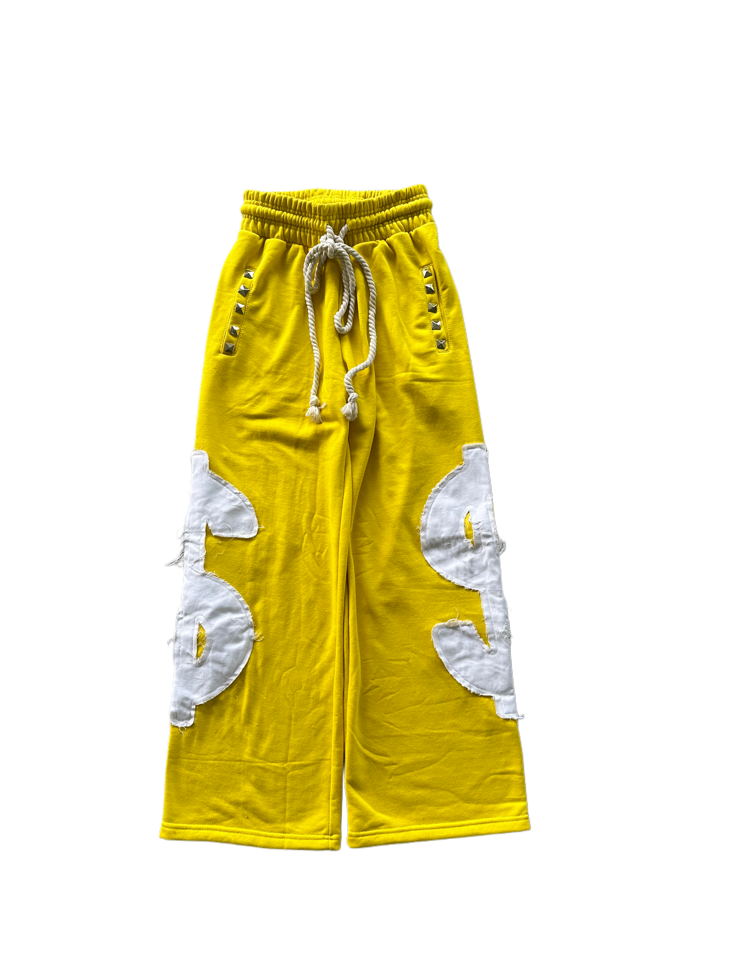 Yellow “Dollar Sign” Sweatpants