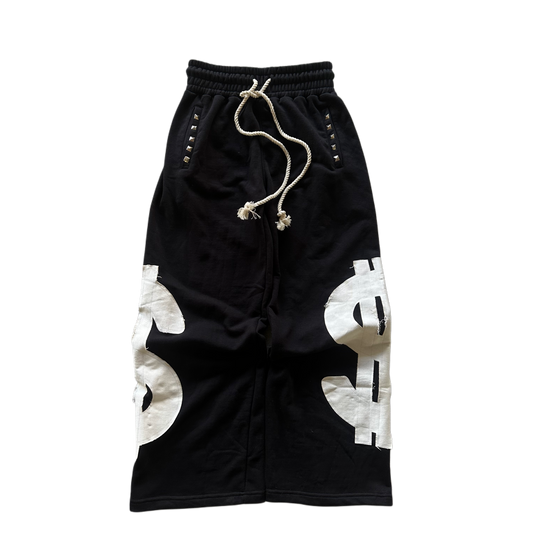 Black “Dollar Sign” Sweatpants