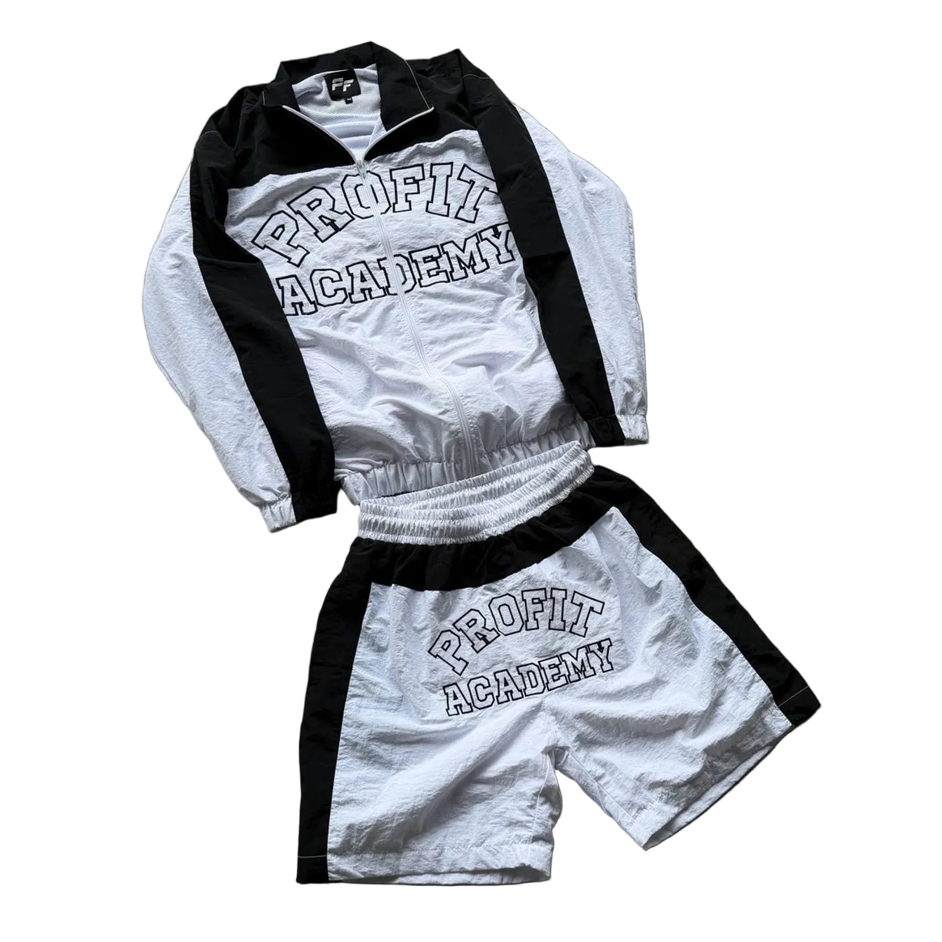 Black "Profit Academy" Windbreaker Set