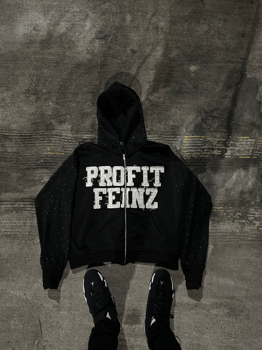 Black “Profitfeinz” ZipUp